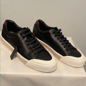 Elegant Black and White Men's Sneakers